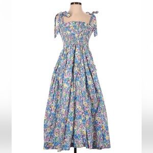 En saison smocked midi dress size small